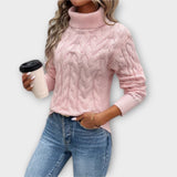 AMELIJA – ELEGANTNÍ SVETR S VYSOKÝM LÍMCE