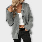BRITTAN - PLETENÝ CARDIGAN S KNOFLÍKY