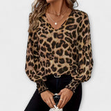 JADRANKA - STYLIZOVANÁ LEOPARDÍ BLŮZA