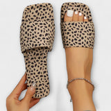 JASMINA - PLATFOROVÉ MOCASINY S LEOPARDÍM POTISKEM