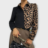 JAGODA - BLŮZA S POTISKEM LEOPARDA