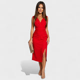 LEA - MIDI ŠATY S ROZPARKEM