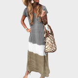 VANJA - MULTI-COLOURED CASUAL BOHO MAXI ŠATY